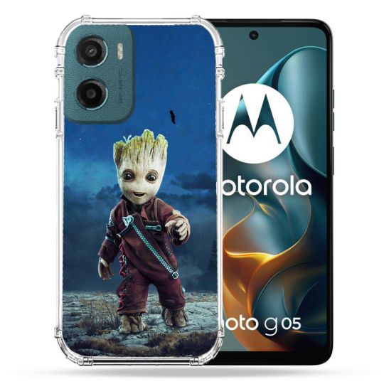 Coque Renforcée Pour Motorola G05 / E15 Groot Bleu