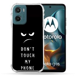 Coque Renforcée Pour Motorola G05 / E15 Humour Don't Touch