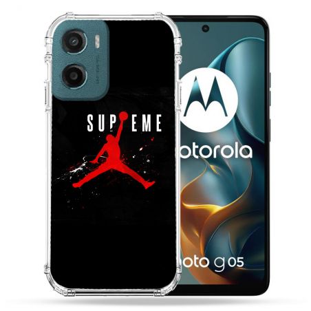 Coque Renforcée Pour Motorola G05 / E15 Jordan Supreme Noir