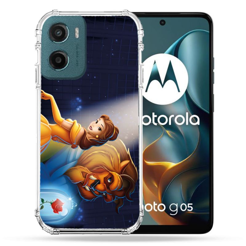 Coque Renforcée Pour Motorola G05 / E15 La Belle et La Bête