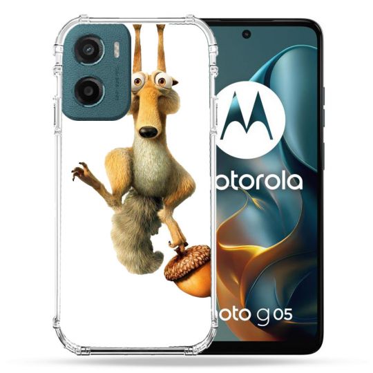 Coque Renforcée Pour Motorola G05 / E15 L'âge de Glace Scratch Suspendu