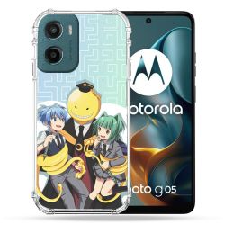 Coque Renforcée Pour Motorola G05 / E15 Manga Assassination Classroom Kuro Trio