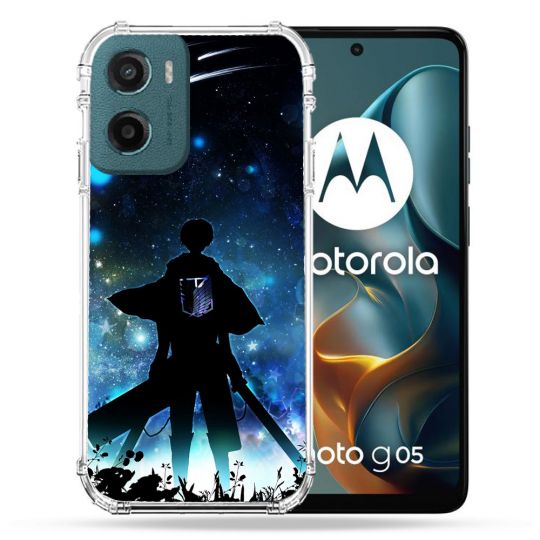 Coque Renforcée Pour Motorola G05 / E15 Manga Attaque Titans Levi