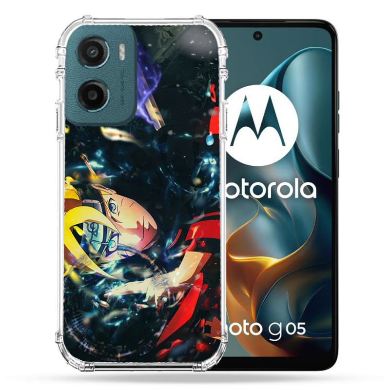 Coque Renforcée Pour Motorola G05 / E15 Manga Boruto Eclair