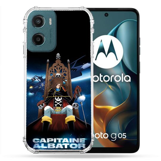 Coque Renforcée Pour Motorola G05 / E15 Manga Capitaine Albator