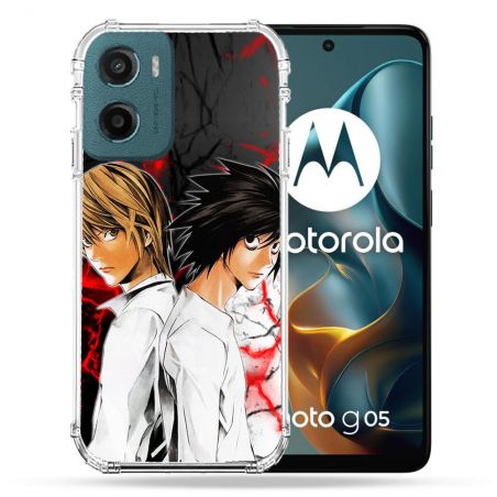 Coque Renforcée Pour Motorola G05 / E15 Manga Death Note Duo
