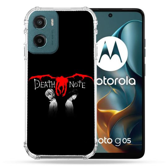 Coque Renforcée Pour Motorola G05 / E15 Manga Death Note Noir