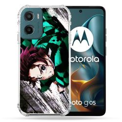 Coque Renforcée Pour Motorola G05 / E15 Manga Demon Slayer Tanjiro