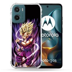 Coque Renforcée Pour Motorola G05 / E15 Manga Dragon Ball Sangohan Violet
