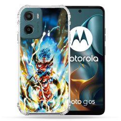 Coque Renforcée Pour Motorola G05 / E15 Manga Dragon Ball Sangoku Blanc
