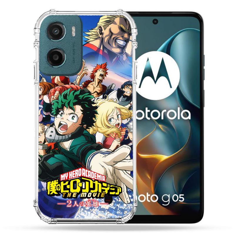 Coque Renforcée Pour Motorola G05 / E15 Manga My Hero Academia Affiche