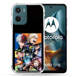Coque Renforcée Pour Motorola G05 / E15 Manga My Hero Academia Noir