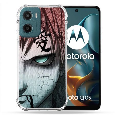 Coque Renforcée Pour Motorola G05 / E15 Manga Naruto Gaara