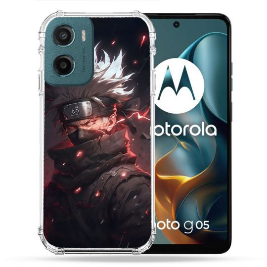 Coque Renforcée Pour Motorola G05 / E15 Manga Naruto Kakashi Dark