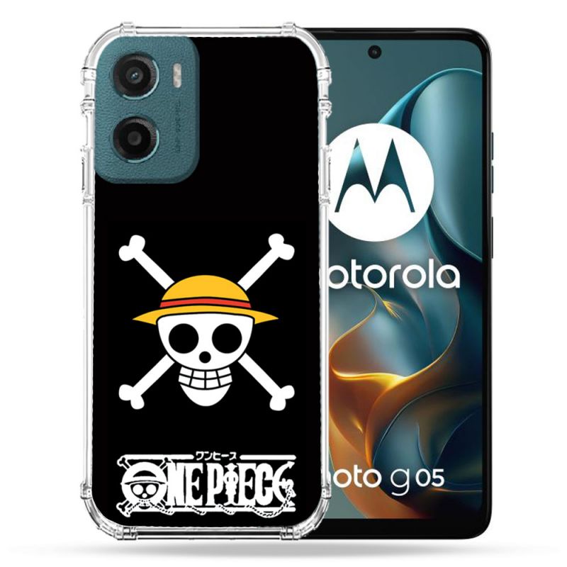 Coque Renforcée Pour Motorola G05 / E15 Manga One Piece Tete de Mort
