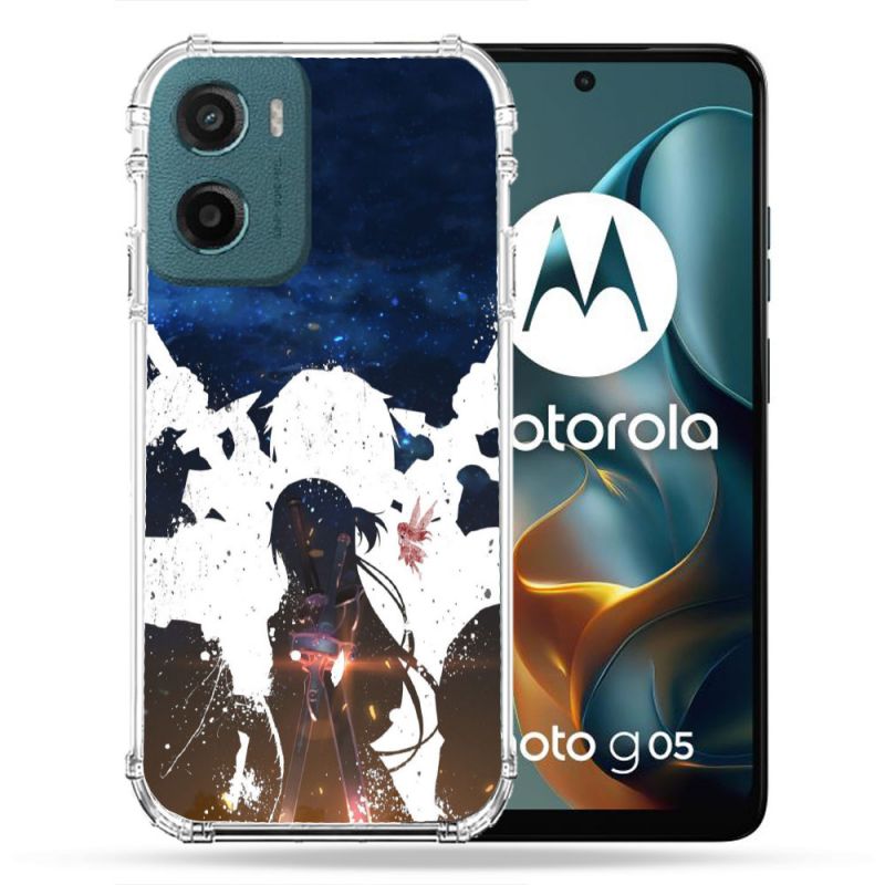 Coque Renforcée Pour Motorola G05 / E15 Manga SAO sword Art Online Asuna