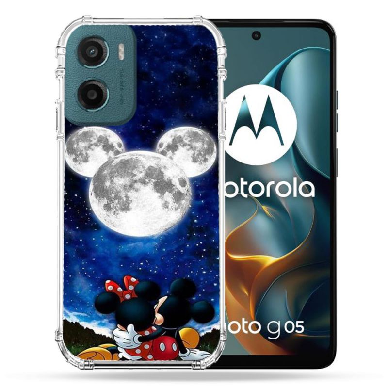 Coque Renforcée Pour Motorola G05 / E15 Mickey Minnie