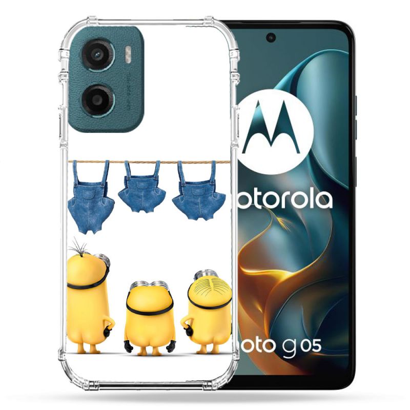 Coque Renforcée Pour Motorola G05 / E15 Minions Nus