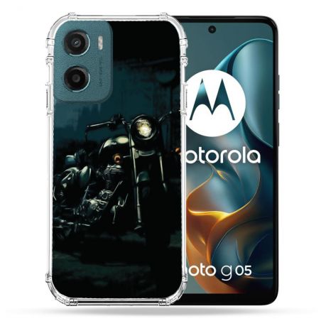 Coque Renforcée Pour Motorola G05 / E15 Moto Harley Vintage