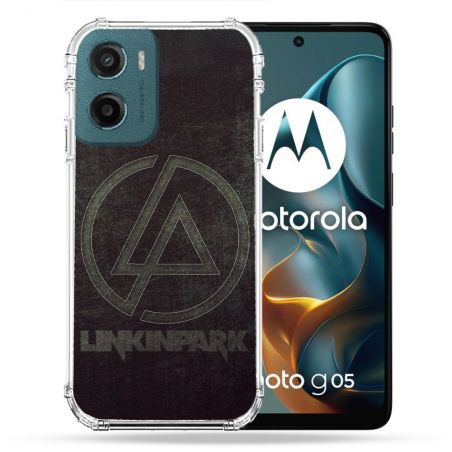 Coque Renforcée Pour Motorola G05 / E15 Musique Rock Linkin Park