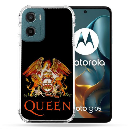 Coque Renforcée Pour Motorola G05 / E15 Musique Rock Queen