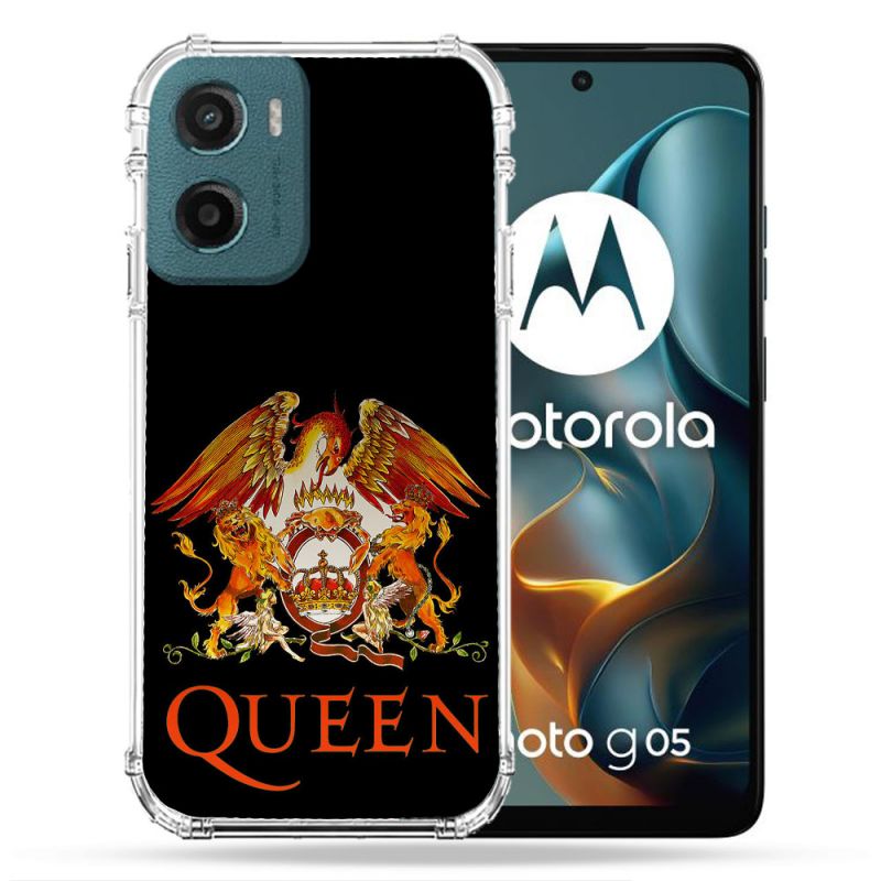 Coque Renforcée Pour Motorola G05 / E15 Musique Rock Queen