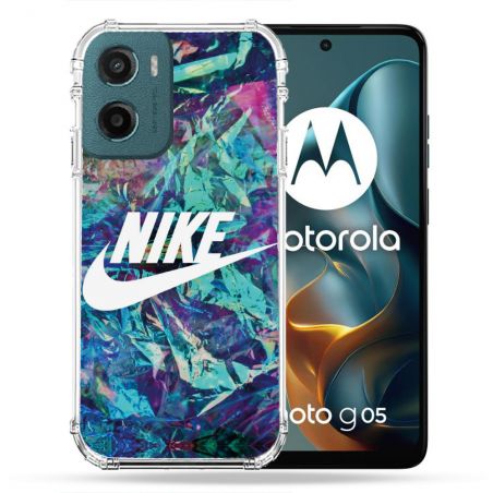 Coque Renforcée Pour Motorola G05 / E15 Nike Turquoise