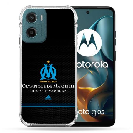 Coque Renforcée Pour Motorola G05 / E15 Olympique Marseille OM Fier etre Marseillais