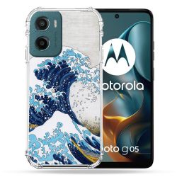 Coque Renforcée Pour Motorola G05 / E15 Peinture La Grande Vague