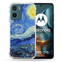 Coque Renforcée Pour Motorola G05 / E15 Peinture La nuit étoilée
