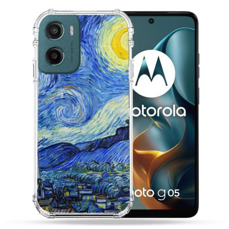 Coque Renforcée Pour Motorola G05 / E15 Peinture La nuit étoilée