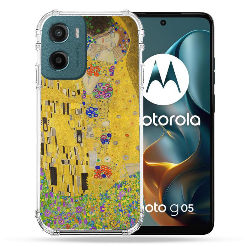 Coque Renforcée Pour Motorola G05 / E15 Peinture Le Baiser