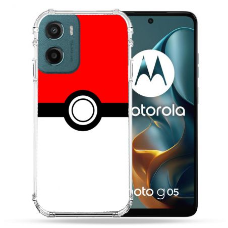 Coque Renforcée Pour Motorola G05 / E15 Pokemon Pokeball