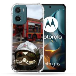 Coque Renforcée Pour Motorola G05 / E15 Pompier Casque Camion