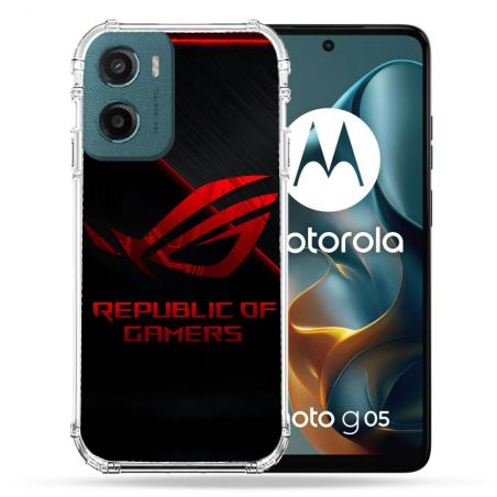 Coque Renforcée Pour Motorola G05 / E15 ROG Rouge