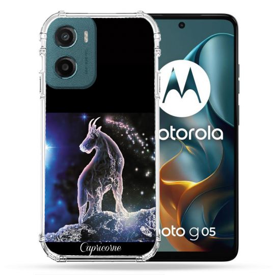 Coque Renforcée Pour Motorola G05 / E15 Signe Zodiaque 2 Capricorne
