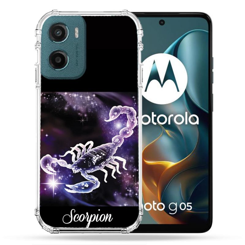 Coque Renforcée Pour Motorola G05 / E15 Signe Zodiaque 2 Scorpion
