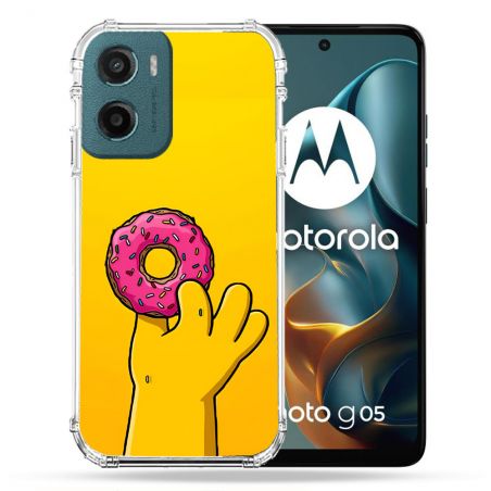 Coque Renforcée Pour Motorola G05 / E15 Simpson Donuts