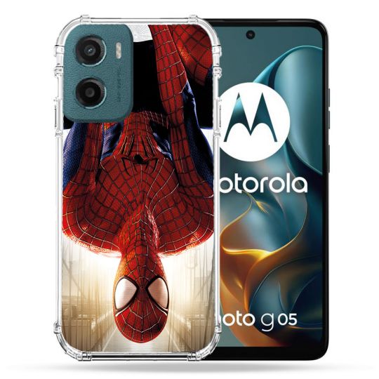 Coque Renforcée Pour Motorola G05 / E15 Spiderman Invers