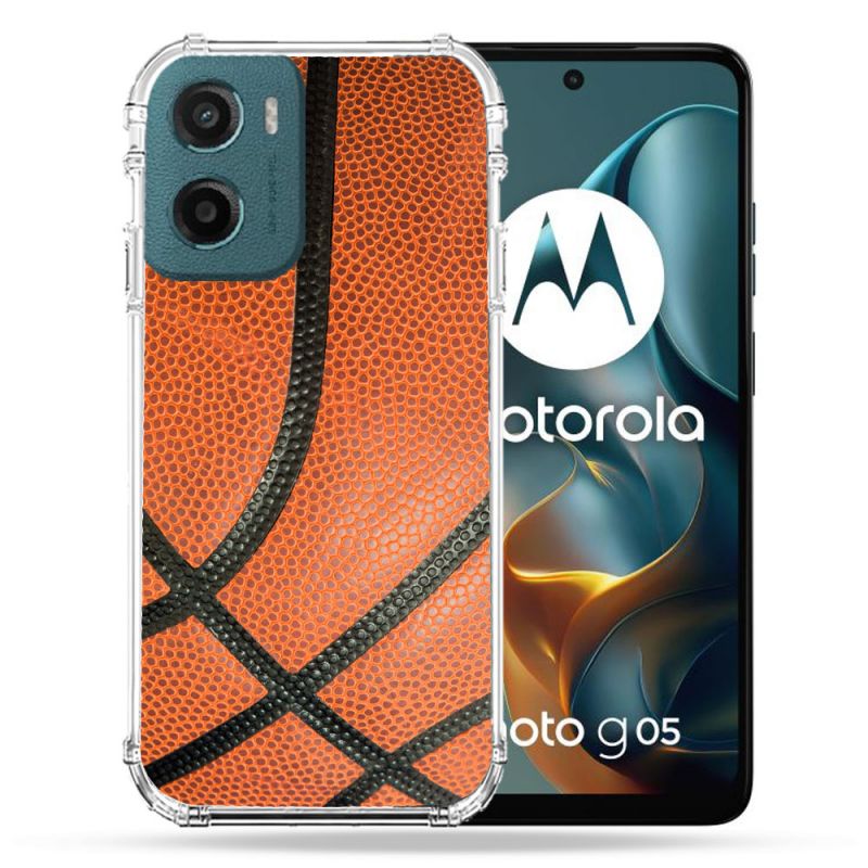 Coque Renforcée Pour Motorola G05 / E15 Sport Ballon Basket