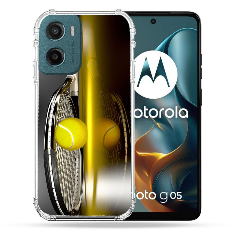 Coque Renforcée Pour Motorola G05 / E15 Sport Tennis Reflet