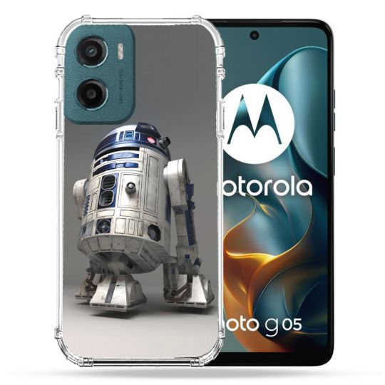 Coque Renforcée Pour Motorola G05 / E15 Star Wars - R2D2