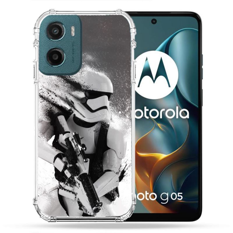 Coque Renforcée Pour Motorola G05 / E15 Star Wars - Trooper
