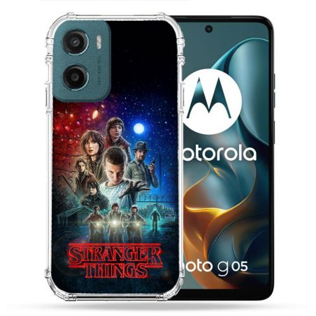 Coque Renforcée Pour Motorola G05 / E15 Stranger Things Affiche 1