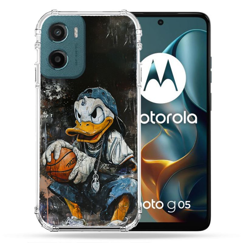 Coque Renforcée Pour Motorola G05 / E15 Street Art Donald Duck