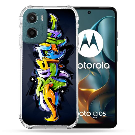 Coque Renforcée Pour Motorola G05 / E15 Street Art Graffiti
