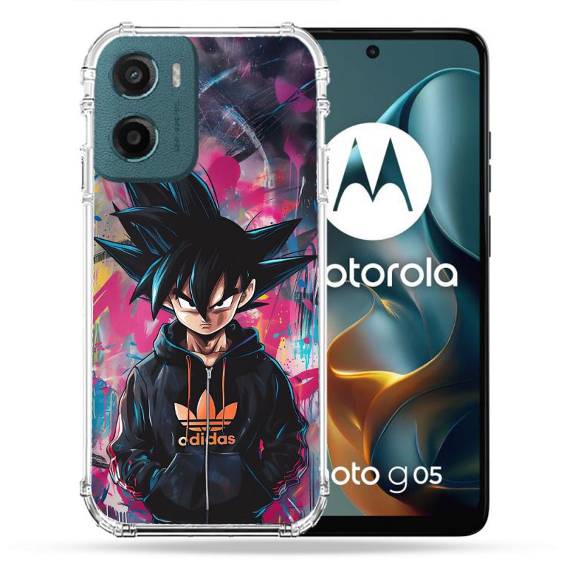 Coque Renforcée Pour Motorola G05 / E15 Street Art Sangoku