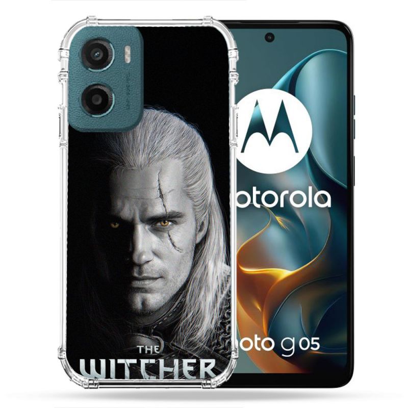 Coque Renforcée Pour Motorola G05 / E15 The Witcher Noir
