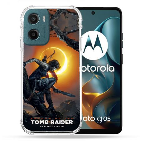 Coque Renforcée Pour Motorola G05 / E15 Tomb Raider