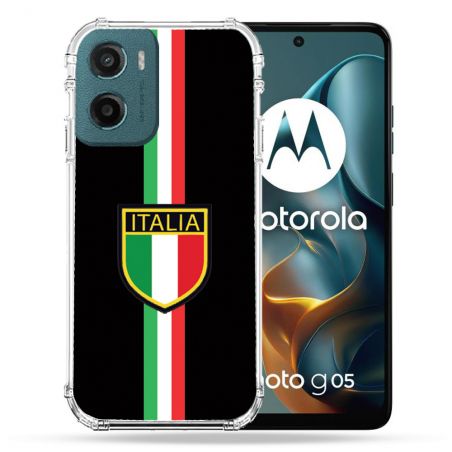 Coque Renforcée Pour Motorola G05 / E15 Voyage Italie 3 Noir